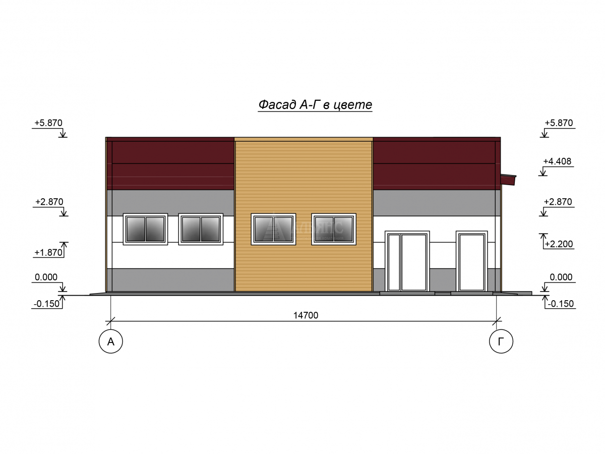 3D визуализация Столовая из сэндвич-панелей - фото 9