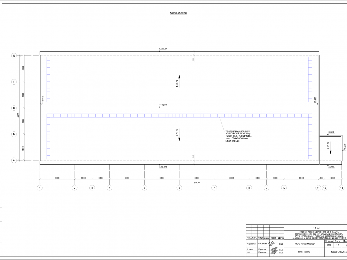 Планировка Цех с АБК из сэндвич-панелей -  фото 5