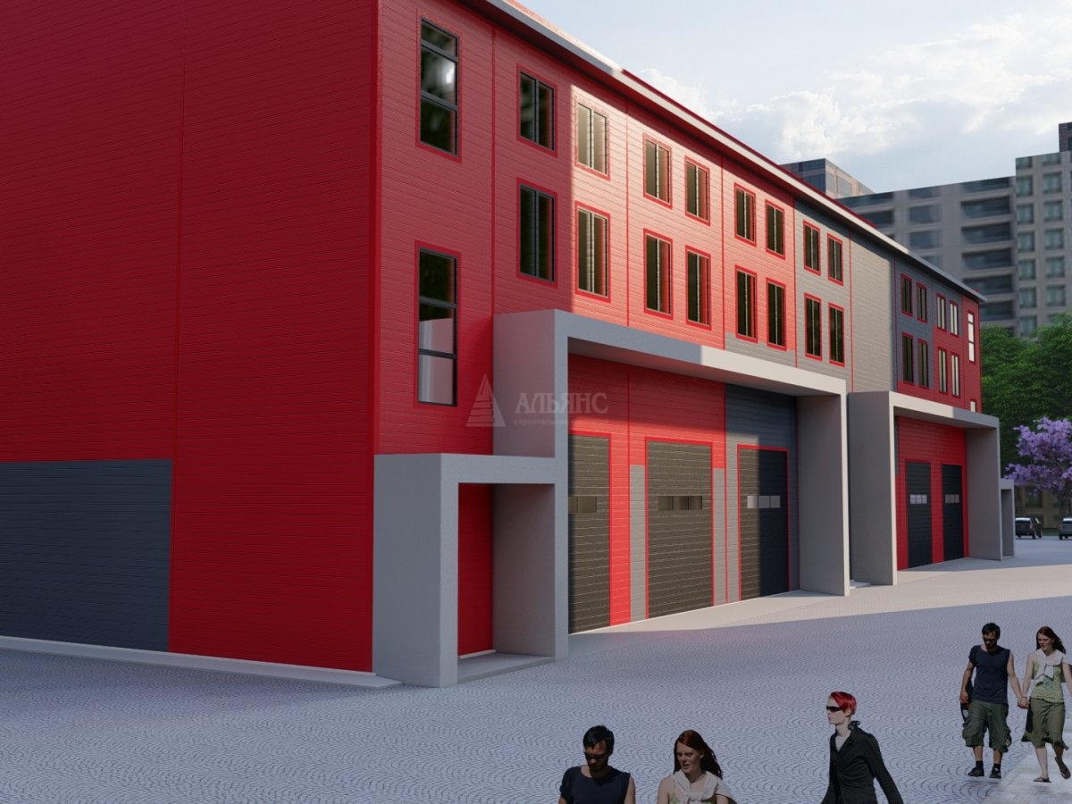 3D визуализация Склад-ангар из сэндвич-панелей - фото 3